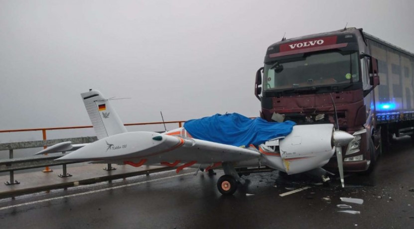 accident tir avion în Germania