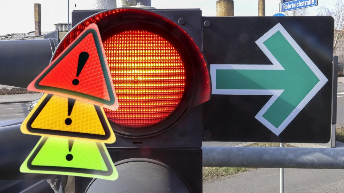 Săgeata verde semafor