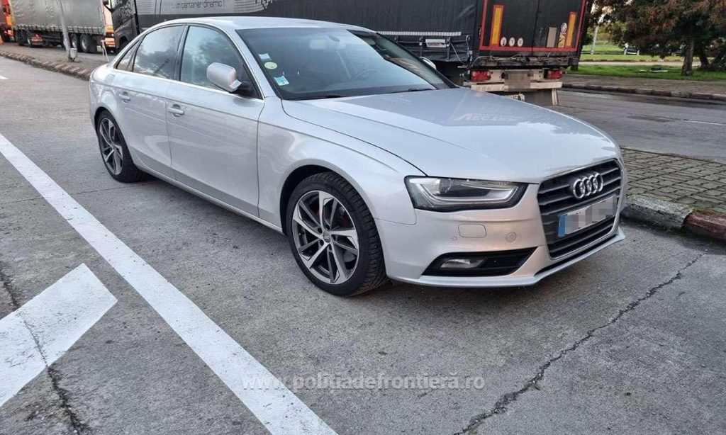 Audi furat din Franța depistat la frontieră