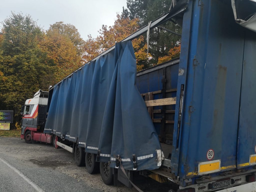 Camion din România, scos din circulație în Germania. „O epavă”