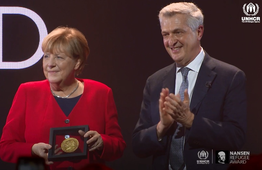 Merkel a primit Premiul Nansen al UNHCR