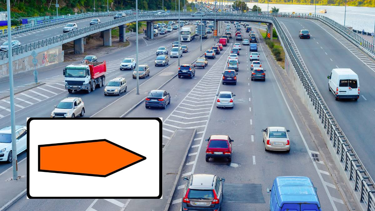 săgeata portocalie autostradă Germania
