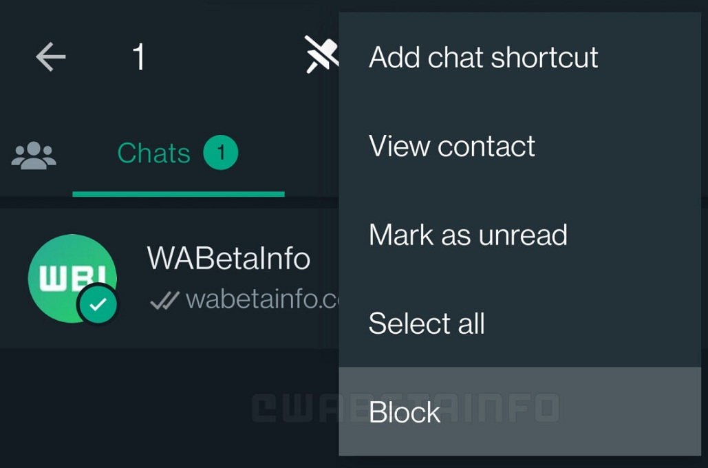 Blocarea contactelor pe WhatsApp 1