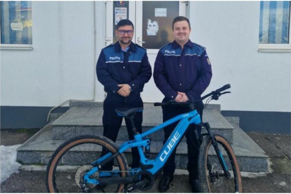 Bicicletă furată din Germania găsită cu GPS-ul