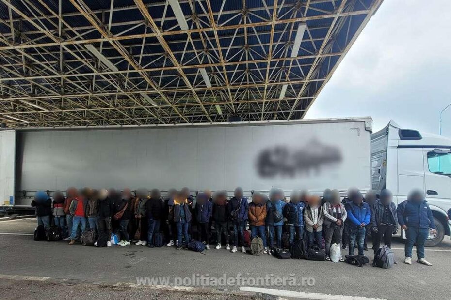 Migranți depistați într-un camion cu destinația Germania