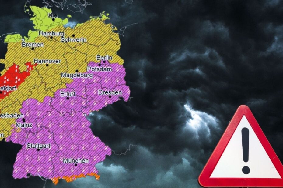 Alertă meteo maximă în Germania, cod VIOLET! „Închideți ușile și ferestrele!”