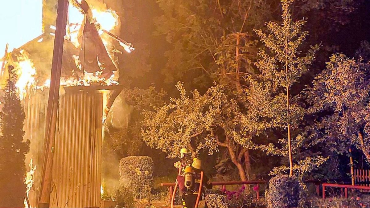 Celebra bisericuță din Parcul Olimpic din München a ars complet