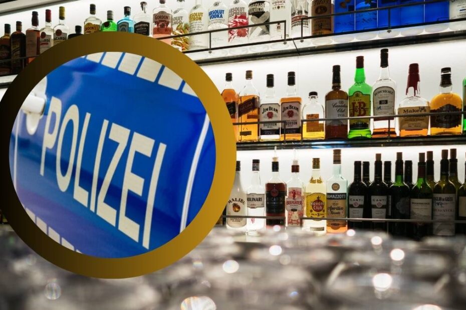 A furat un raft întreg de sticle de băutură în Austria