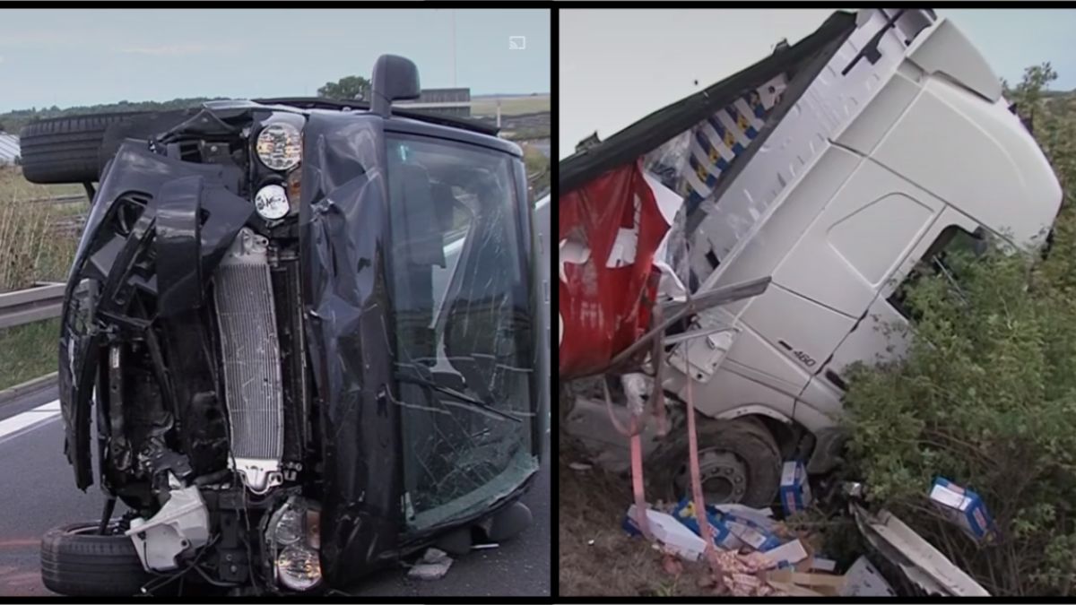 Șofer român de microbuz și un pasager răniți într-un accident în Germania