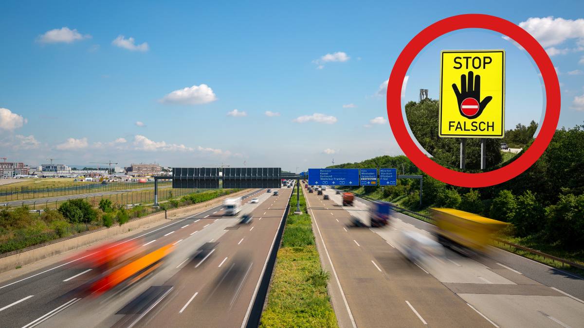 mașină pe contrasens pe autostradă în Germania