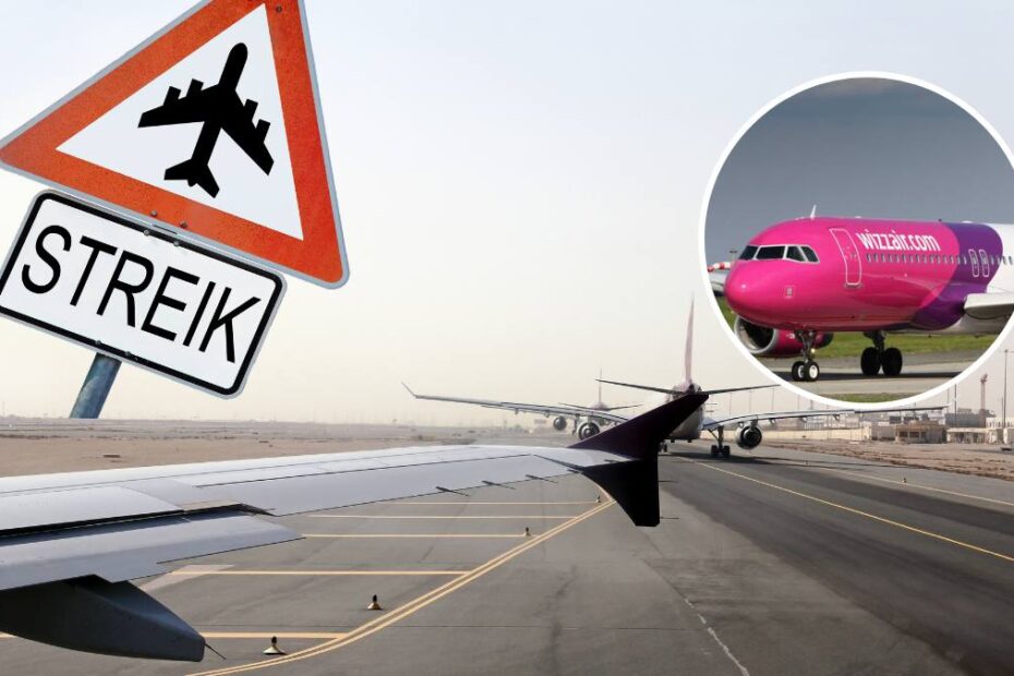 Grevă Wizz Air de patru zile pe acest mare aeroport