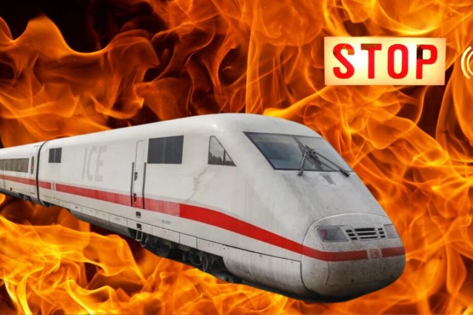 Sabotaj la calea ferată în Germania