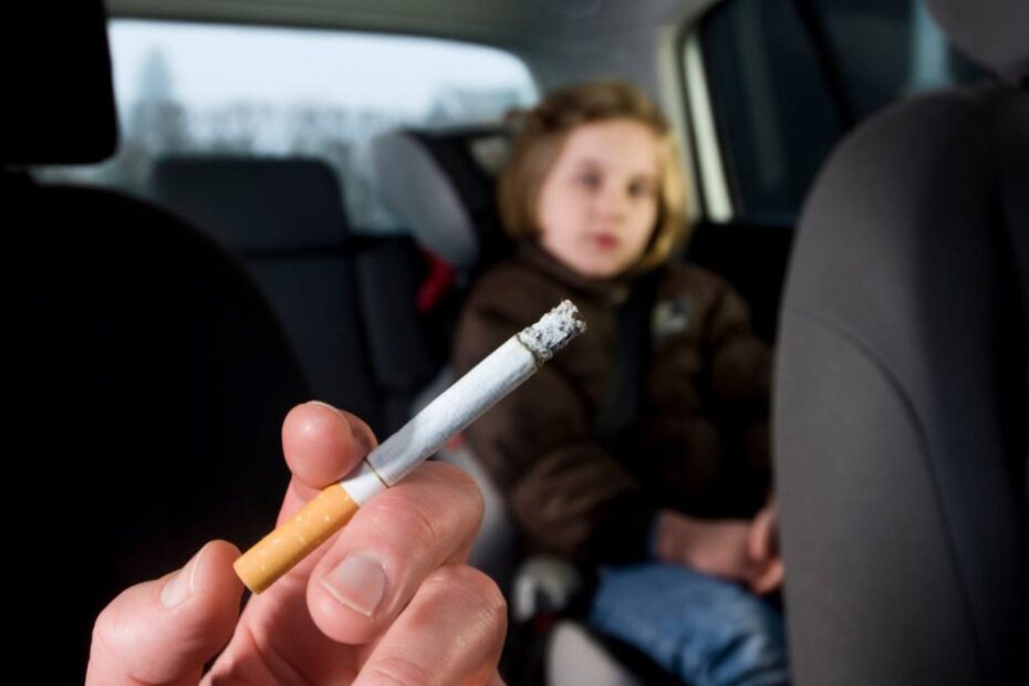 interzicerea fumatului în mașină copii