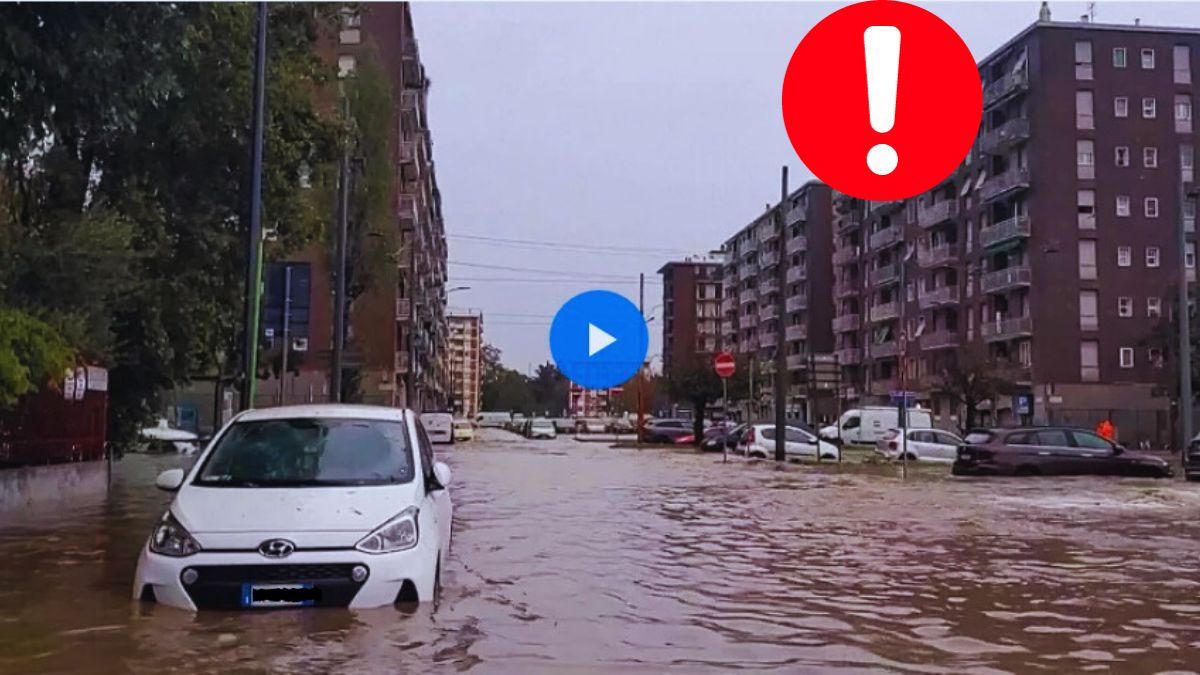 Inundații puternice în Milano