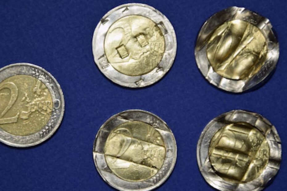 Român prins cu 7.500 de monede de 2 euro devalorizate