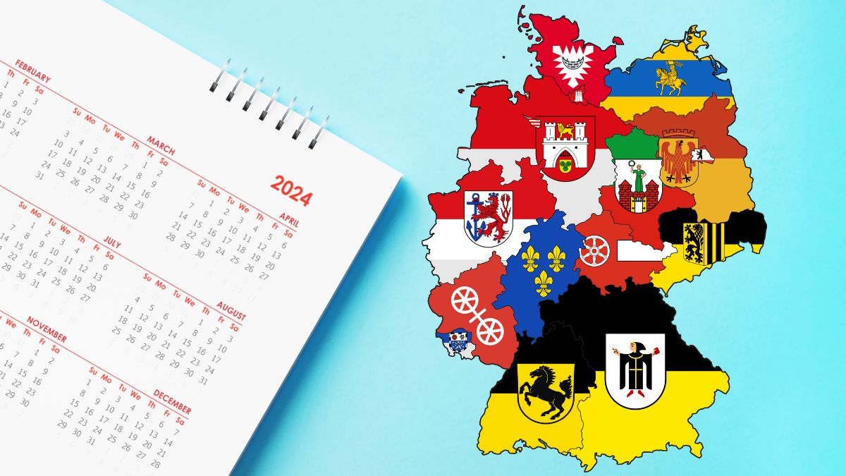 Sărbătorile legale şi zile libere în Germania, landuri federale, în 2024