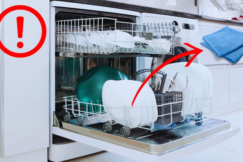 Prosop în mașina de spălat vase