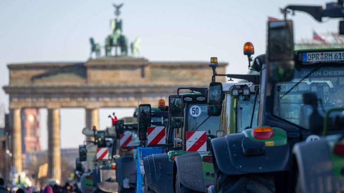 Protestul fermierilor la Berlin