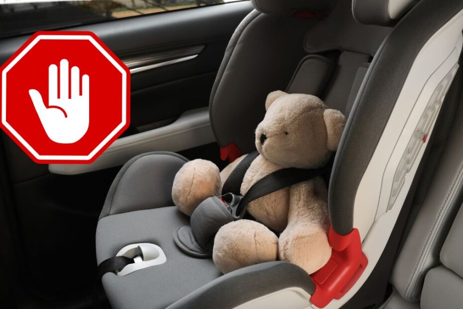 Scaun auto periculos pentru copii