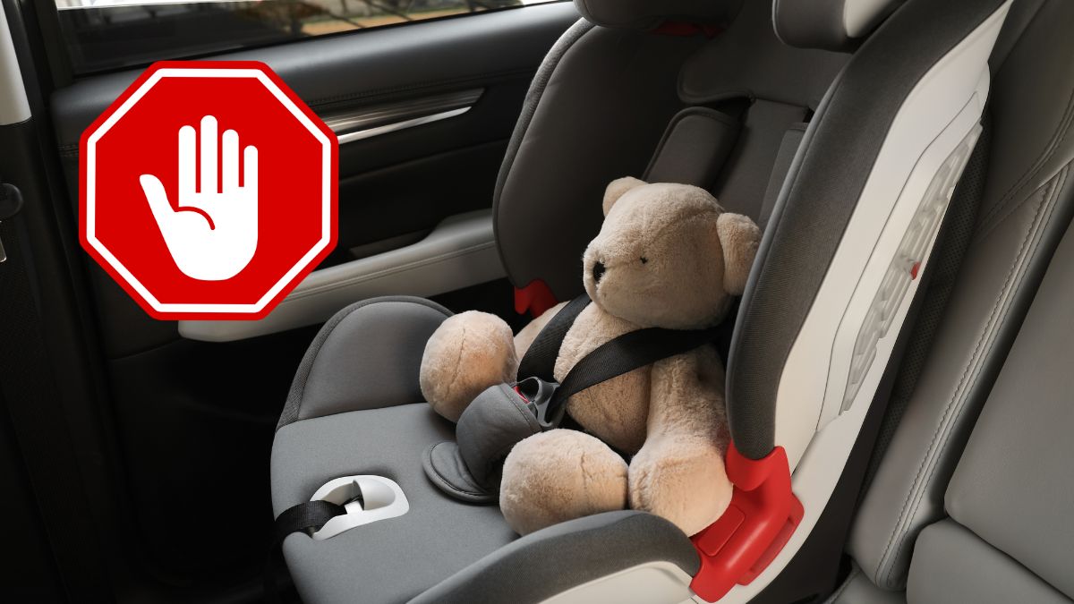 Scaun auto periculos pentru copii