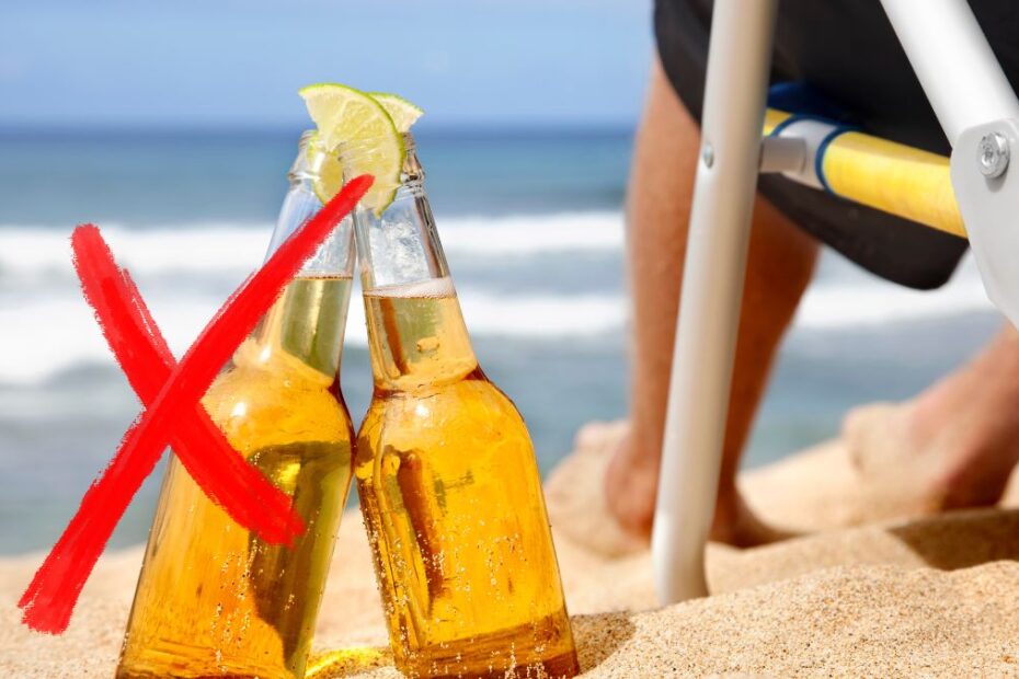 Interzicerea consumului de alcool pe plajă