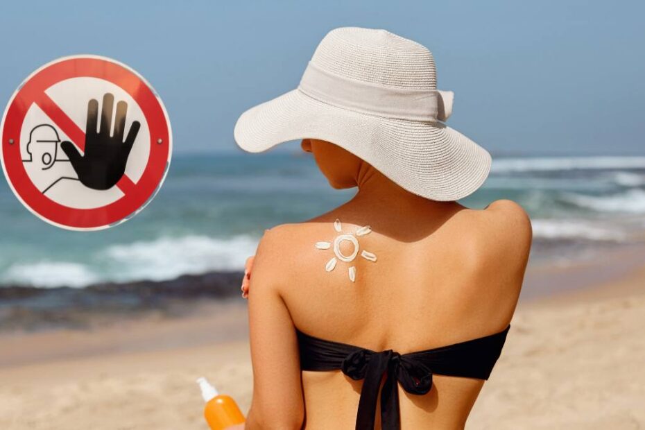 Crema de protecție solară este interzisă