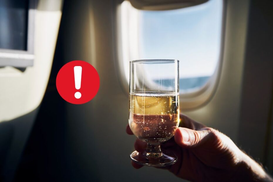 Consumul de alcool în avion: Iată pericolele