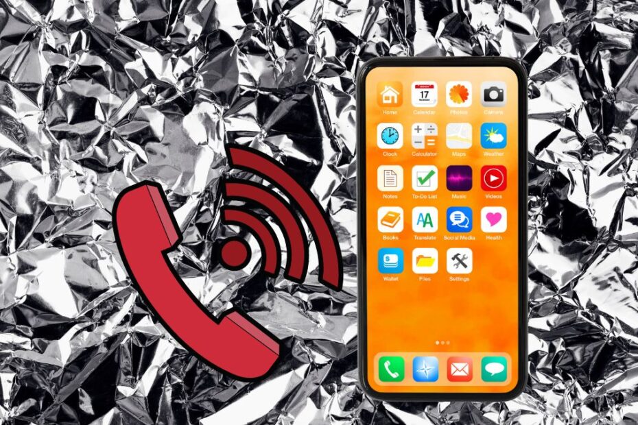 telefon mobil pierde semnal in folia de aluminiu