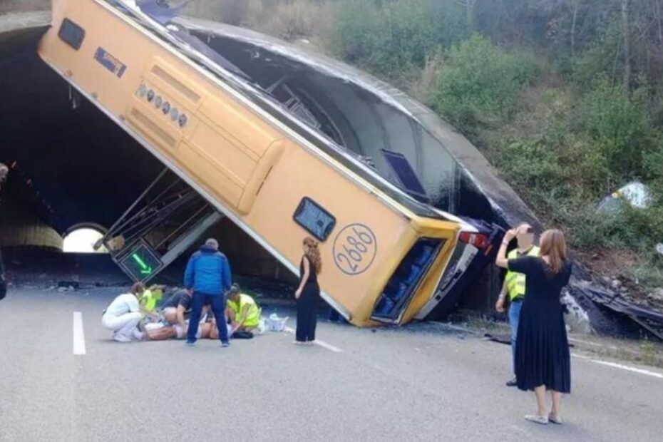 Accident de autobuz între Barcelona și Tordera