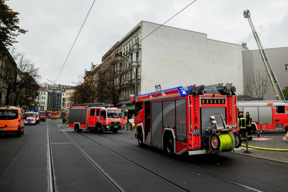 Incendiu imens la Berlin