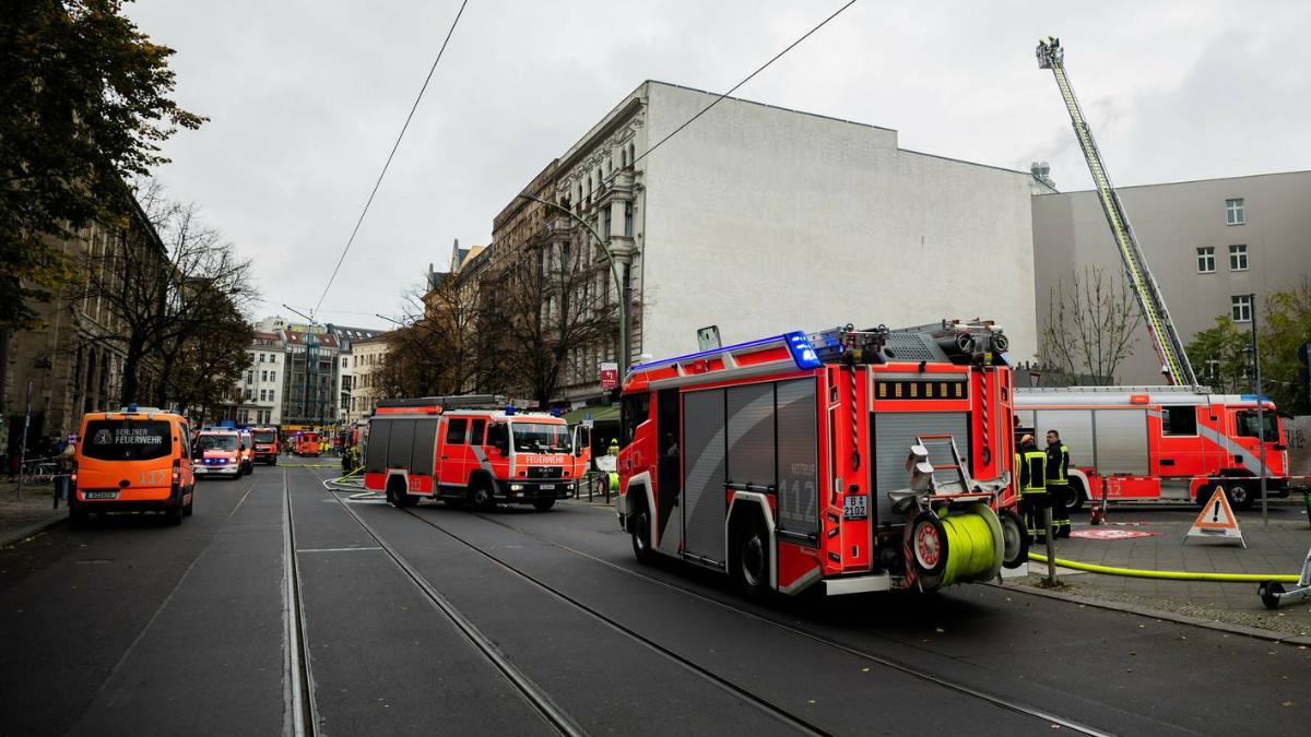 Incendiu imens la Berlin