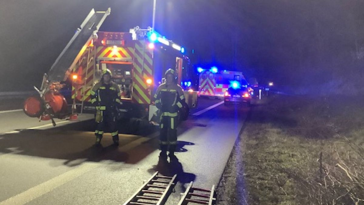 Accident grav camion A94 Germania șofer român