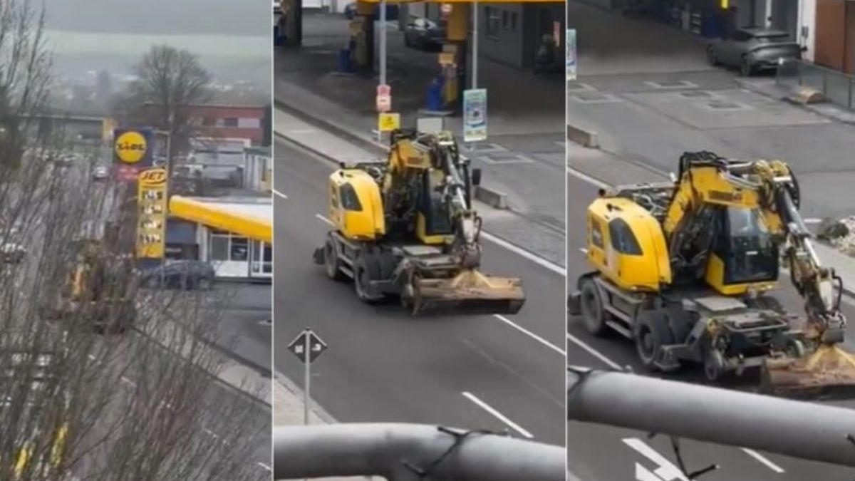 Atac cu excavatorul la o firmă de construcții din Germania