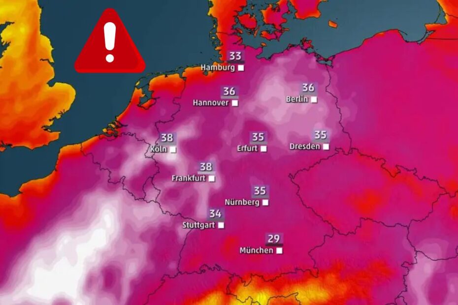 Cel mai sever val de căldură al anului în Germania