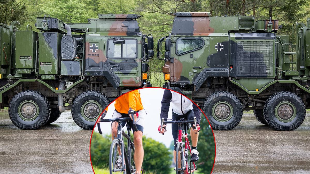 Bundeswehr accident cu doi bicicliști