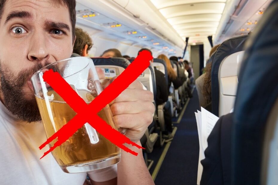 Este permis să urci băut în avion
