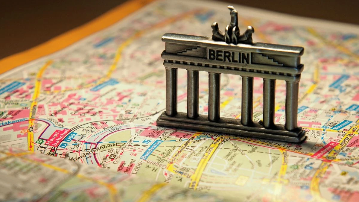 Unde se odihnesc cel mai mult turiștii străini în Germania Foto: harta Berlinului