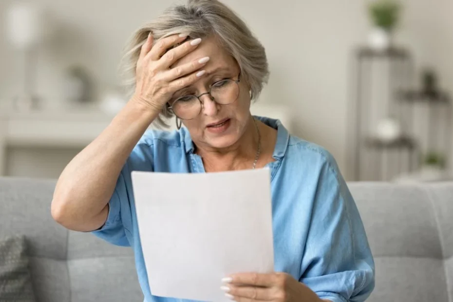 Nouă obligație pentru pensionari - trebuie să acționeze până la sfârșitul anului. În imagine, o senioră îngrijorată citind o scrisoare