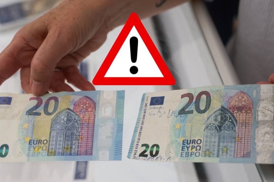 Oraș german invadat de bancnote false