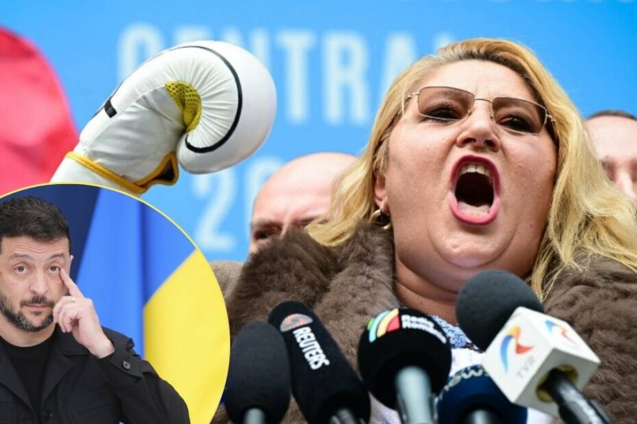 Diana Șoșoacă amenință pe Volodimir Zelenski la Moscova