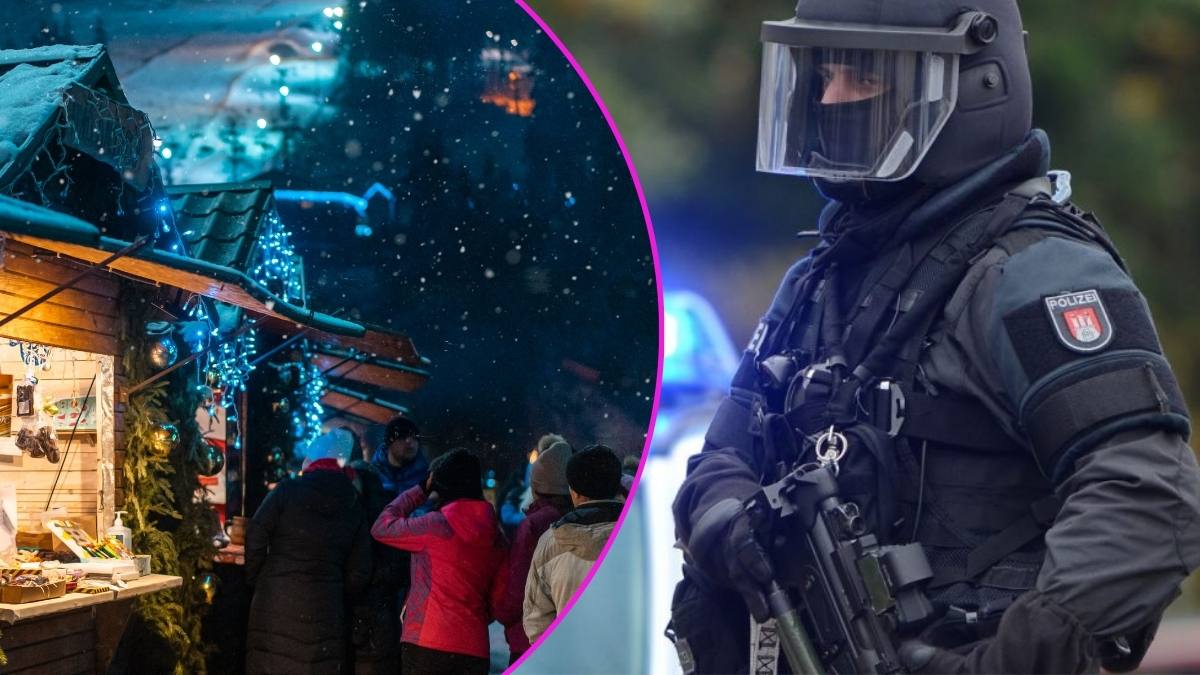 Moși înarmați la târgul de Crăciun