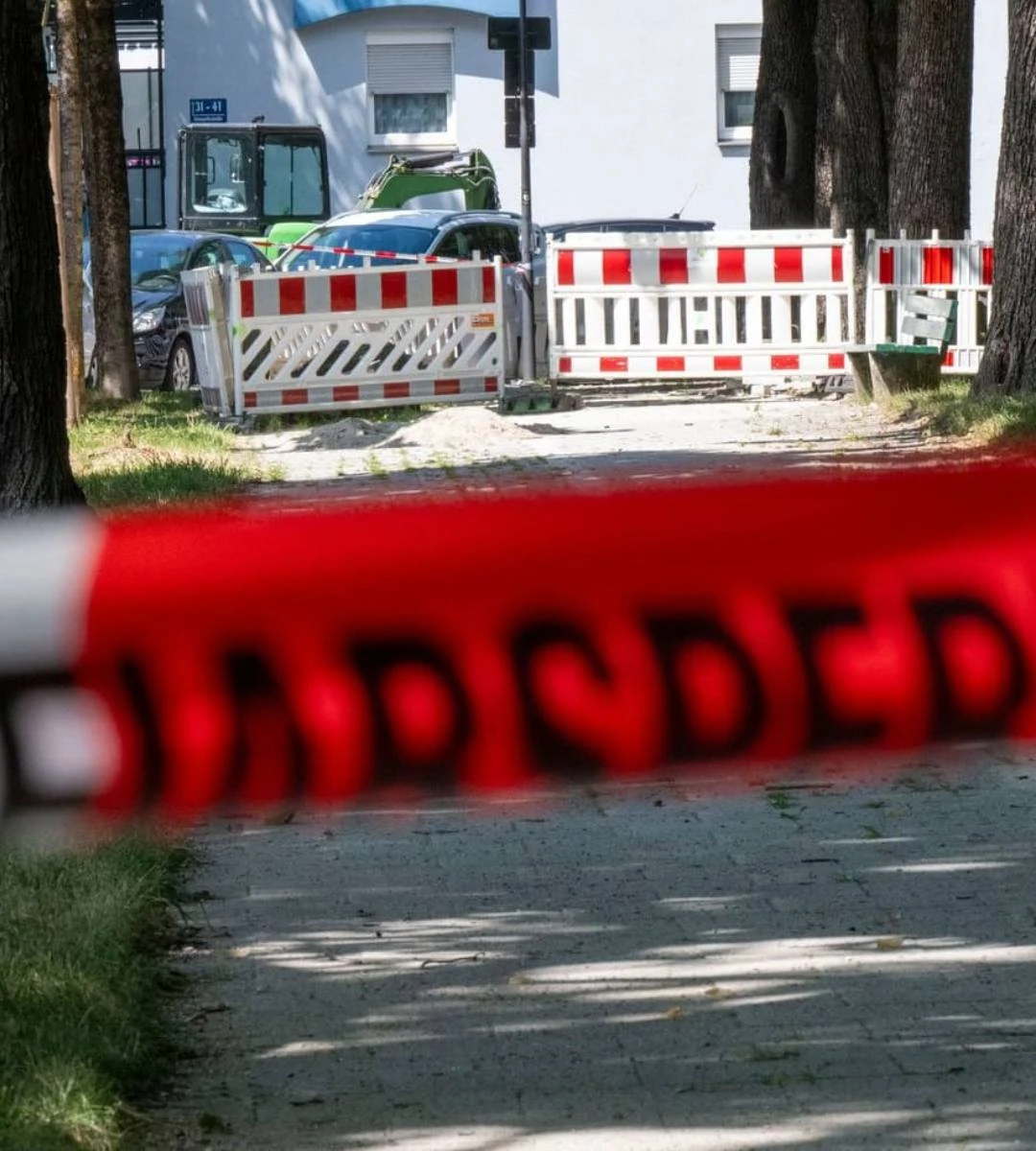 Explozia unei bombe din Al Doilea Război Mondial în Germania