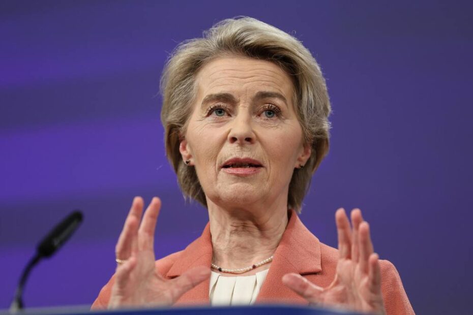 Uniunea Europeană schimbă regulile pentru comerțul online. Foto: Ursula von der Leyen
