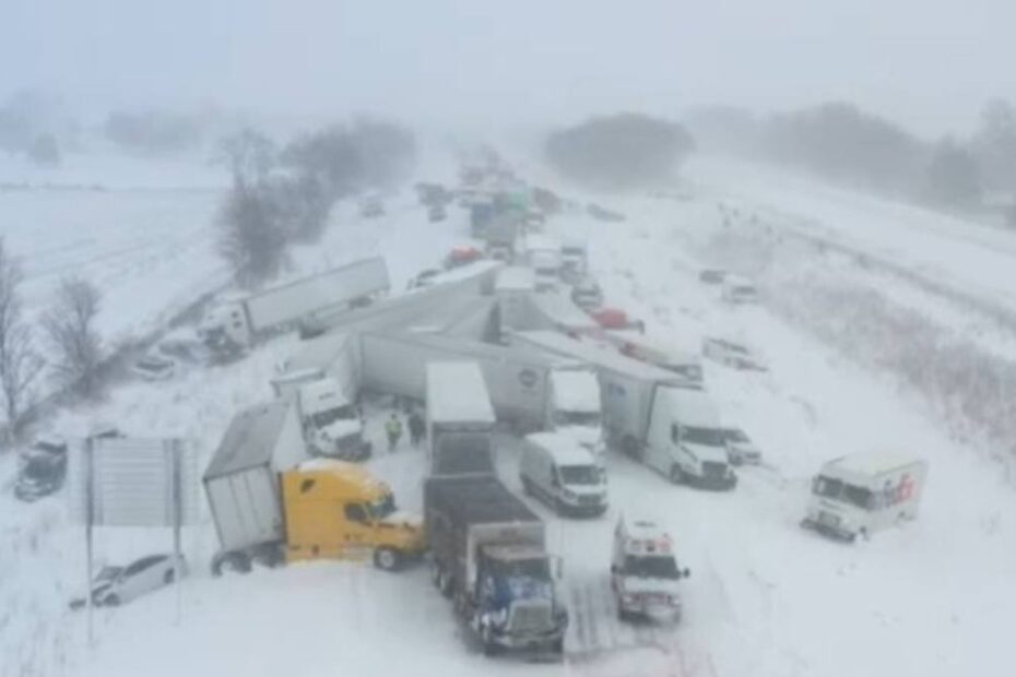 Carambol uriaș pe autostradă