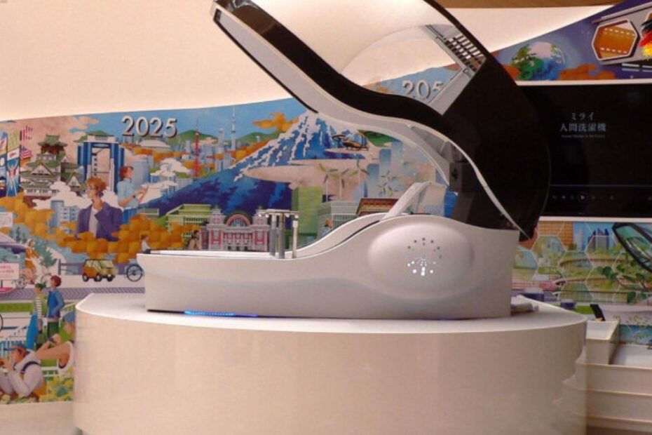 invenţie mașină de spălat oameni Japonia