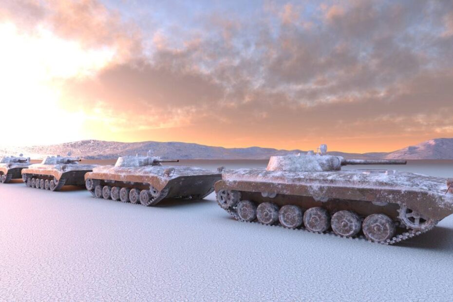 Tancurile NATO ajung la granița cu Rusia