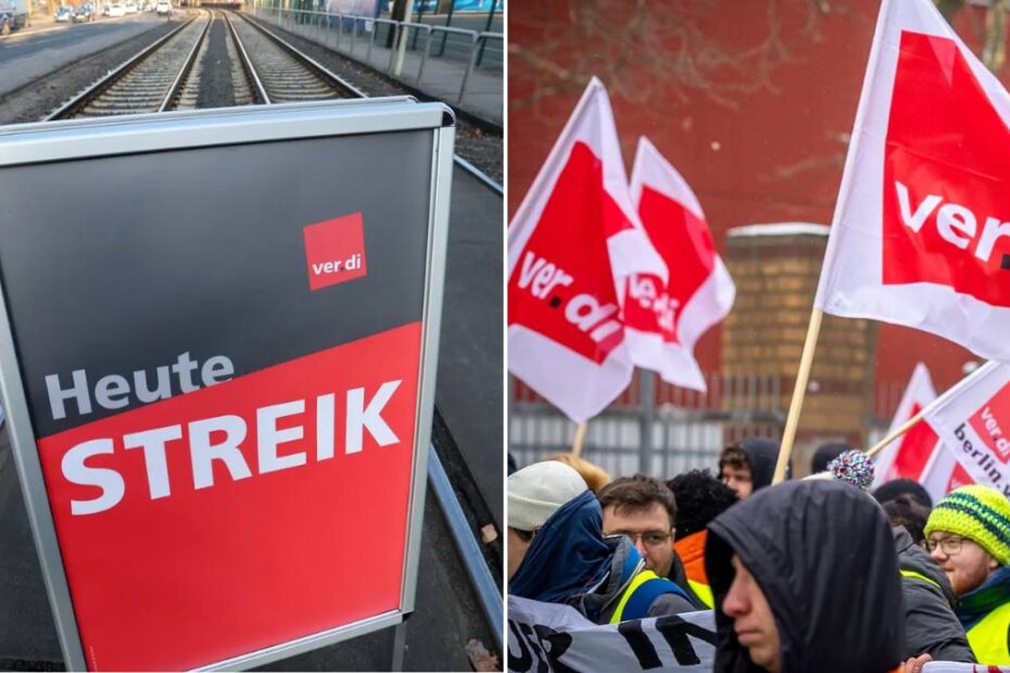 val de greve în transportul public în Germania
