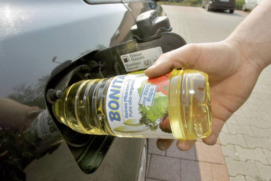 Uleiul de gătit folosit pentru alimentarea mașinii