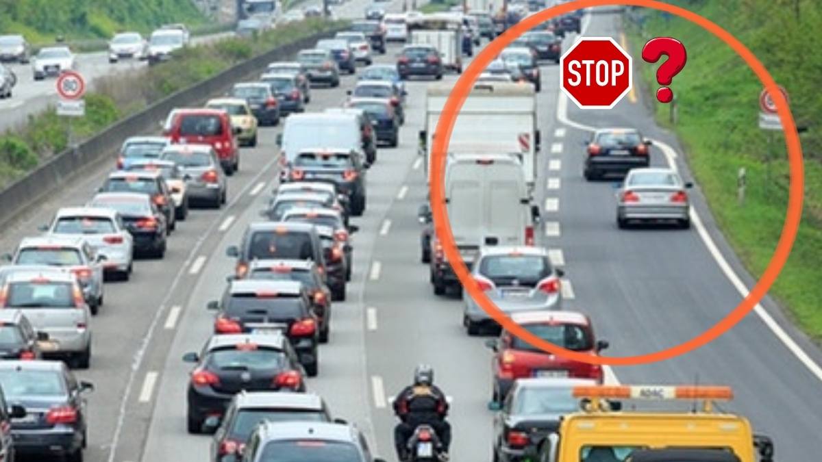 Banda de accelerare se termină pe autostradă, ce fac?