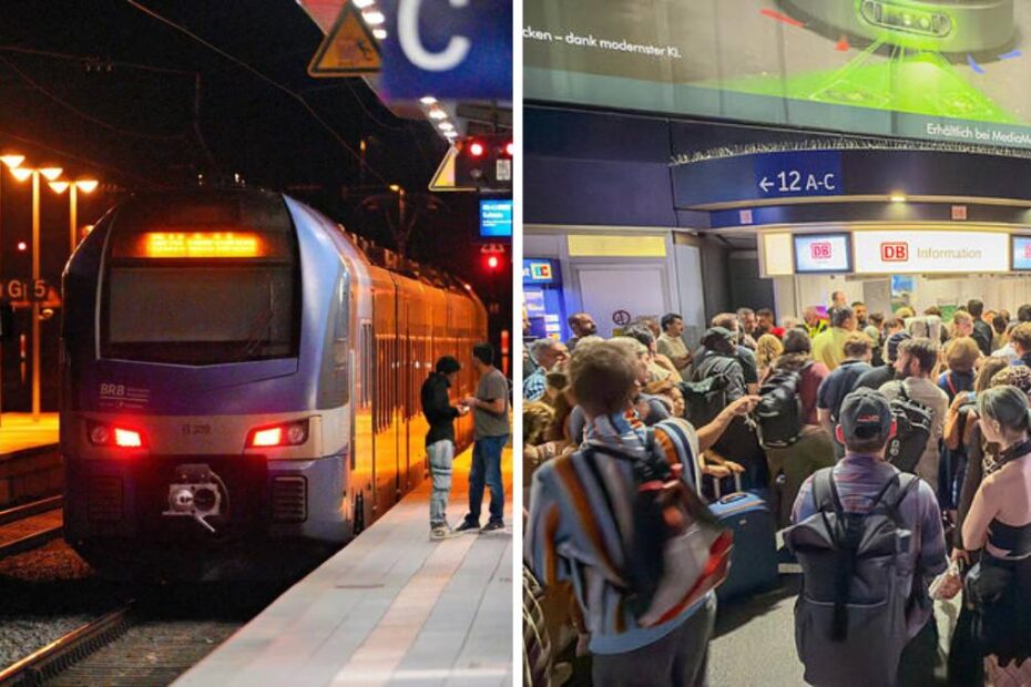 Toate trenurile din Germania blocate în toată țara